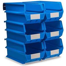 Tool Boxes LocBin 3-240BWS Wall Storage Large Bins, Blue Blue