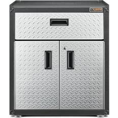 Tool Boxes Gladiator Ready-to-Assemble 31 in. H Steel 3/4-Door Freestanding GearBox Garage Cabinet with Drawer, GAGB28KDYG