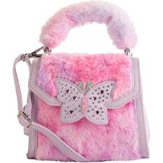 OMG Accessories Kids' Plush Faux Fur Mini Hobo Bag