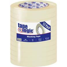 Logicï¿½ 2600 Masking Tape, 3" Core, Natural, Pack