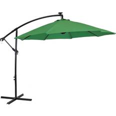 Parasols Sunnydaze Decor 9.6 ft. Offset Cantilever Patio Umbrella with Solar