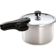 MAGEFESA ® Star B fast curved pressure cooker, 6.3 Quart, 18/10 Polished  stainless steel, suitable for induction cookware, thermo diffusion bottom,  3 security systems, easy to clean, dishwasher safe 