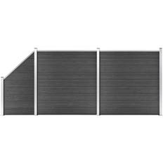 Hage & Utemiljø vidaXL Fence Panel Set wpc 446x