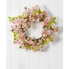 Decorations Nearly Natural 4783 Cherry Blossom Wreath