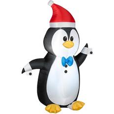 National Tree Company Decorations National Tree Company 4' Waving Penguin Inflatable Christmas Decoration