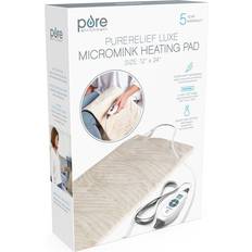 Pure Enrichment Relief Luxe Micromink Electric Heating Pad, Multicolor