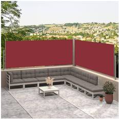 Hage & Utemiljø vidaXL red, 117 600 Retractable Side Awning Screen