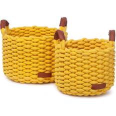Kidsdepot yellow, m Baskets Set 2 Storage Basket