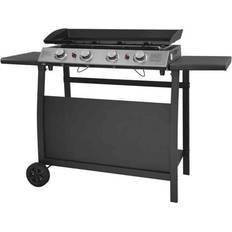 Rad Grillplatten Callow 4 Burner Plancha with Stand Side tables