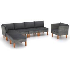 vidaXL 3082081 Lounge-Set, Bord inkl. 1 Stolar & 4 Soffor