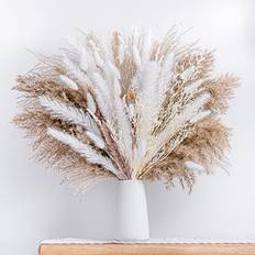 Wild Autumn Dried Pampas Grass Boho Natural/White/Beige Decoration 17" 96