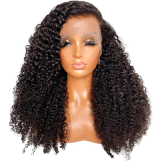West Kiss Curly Lace Front Wigs 12" Natural Black