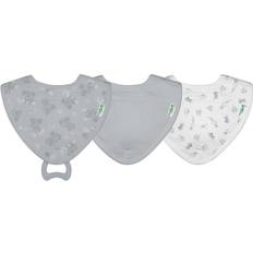 Drool Bibs on sale Green Sprouts Organic Cotton Muslin Stay-Dry Teether Bibs In Gray Koala grey grey 3 Pack