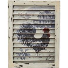 Wall Decor on sale Nearly Natural Rooster Window Shutter