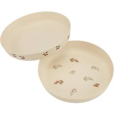 Barn- & babytilbehør Konges Sløjd Plate 2-pack Cherry/Petit Lapin