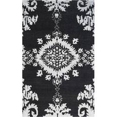 Safavieh Stone Wash Black, White 108x144"