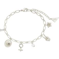 Sterling Forever Louisa Charm Bracelet - Silver/Transparent