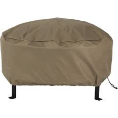 48 inch fire pit cover Sunnydaze Decor 48 in. Khaki Durable Weather-Resistant Round Fire Pit