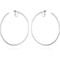 Vince Camuto Clip-On Hoop Earrings - Silver