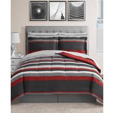 Polyester Bed Linen FairField Square Collection Austin Bed Linen Red (274.3x259.1)