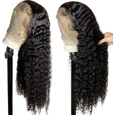TopeosIo Deep Wave Lace Front Wigs 24"