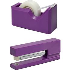 Jam Paper & Dispenser Desk Set Purple