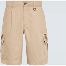 Moncler Cotton and linen cargo shorts
