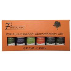 Aroma Diffusers Pursonic 6 Piece Pure Essential Aromatherapy Oils Gift Set (A06) Quill