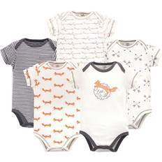Touched By Nature Baby Boy's Organic Cotton Bodysuits 5pack - Fox
