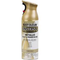Wood Paints Rust-Oleum 11oz Universal Metallic Spray Pure Gold Wood Paint Yellow, Gold