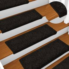 Trappematter vidaXL black, 10 10x Stair Mats Step Svart