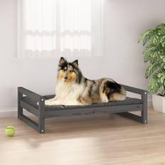 vidaXL Solid Pine Wood Dog Bed Wooden Pet Sofa Dog Couch