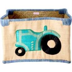 Rice Medium Raffia Basket Car