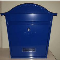 Blau Briefkästen & Pfosten Perel Mailbox Paris Blue