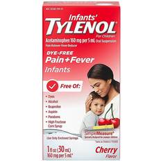Baby Skin Johnson's Infants Tylenol Acetaminophen Medicine Dye-Free Cherry 1 fl. oz
