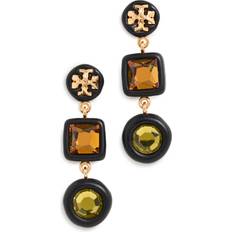 Tory Burch Roxanne Small Double-Drop Earrings - Gold/Multicolor