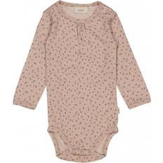 Wheat Long Sleeved Wool Body - Flower Dots