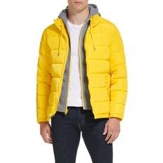 Men - White Outerwear Kenneth Cole Men's Hooded Puffer Jacket