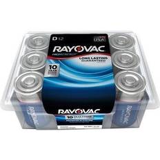 Rayovac Alkaline Battery, D, 12/Pack