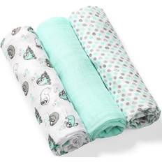 Tøybleier på salg BabyOno Take Care Natural Diapers cloth nappies 70 x 70 cm Mint 3 pc