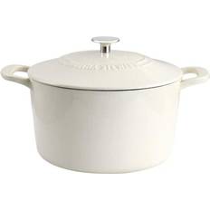 Martha Stewart 5-qt Cast Iron Embossed Dutch Oven w/ Lid 