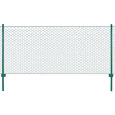 vidaXL Simply4u Wire Mesh Fence with Posts Steel 25x0.5