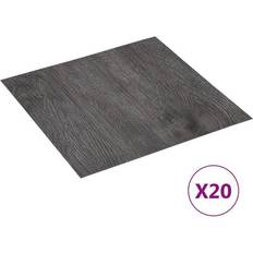 XL Kunststoffböden vidaXL 20x Self-adhesive Flooring Planks PVC Brown Carpet Tile Laminate Floor