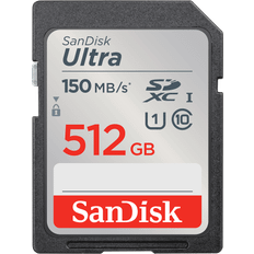 Compact Flash Minnekort SanDisk SDXC Ultra 512GB 150mb/s C10 UHS-I