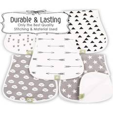 Best Cloth Diapers KeaBabies Baby Boys and Girls Organic Burp Cloths Grayscape