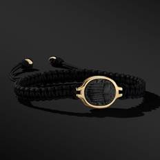 David Yurman Men's 18K Cairo Onyx Scarab Woven Bracelet Black/Gold