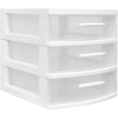 3 drawer storage unit Inval Mq Eclypse 3-Drawer Storage Unit White