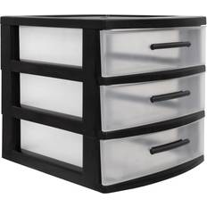 3 drawer storage unit Inval Mq Eclypse 3-Drawer Storage Unit Black