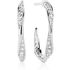 Sif Jakobs Jewellery Cetara Cubic Zirconia Hoop Earrings