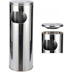 Askebegere HI Stand Ashtray and Bin Silver
